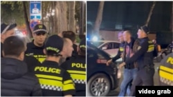 ერთ-ერთმა პოლიციელმა დემონსტრანტს უთხრა, რომ დაკავებულს ედავებიან „პოლიციელის კანონიერი მოთხოვნის“ შეუსრულებლობას.