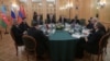 Deputy Prime Ministers of Armenia, Russia and Azerbaijan, Mher Grigorian, Alexey Overchuk and Shahin Mustafayev, meeting in Moscow, as part of a trilateral working group on unblocking transport links in the South Caucasus, January 30, 2021