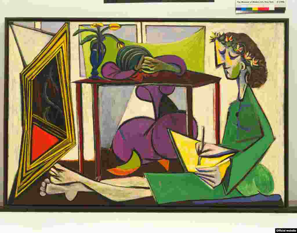 Interior cu o tânără desenând. 1935. The Museum of Modern Art, New York 969.1979 