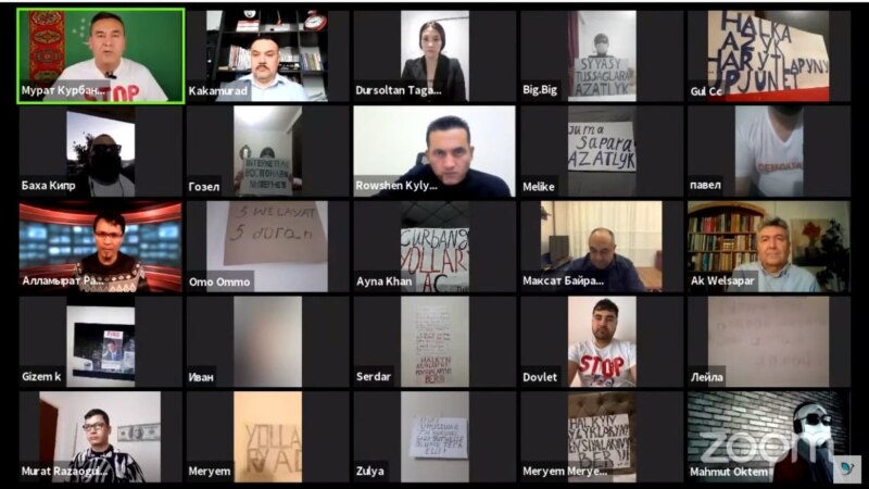 Türkmen aktiwistleri wirtual protest aksiýasyny geçirdiler