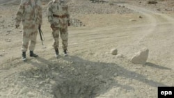 File photo of a mine attack in Balochistan.