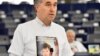 Пятрас Ауштрявичус на заседании Европарламента, где рассматривалось дело Савченко 