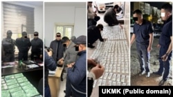 УКМКнын милиция кызматкерлерин кармаган учуру. Мекеме тараткан сүрөттөрдүн биринчи бөлүгү.