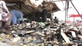 Blaze Destroys Fruit Market In Pakistan