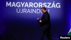 Orbán Viktor miniszterelnök a Világgazdaság Magyarország újraindul című konferenciáján 2021. június 9-én