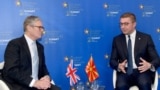Премиерите на Обединетото кралство и на Северна Македонија, Кир Стармер и Христијан Мицкоски, Тирана 16 мај