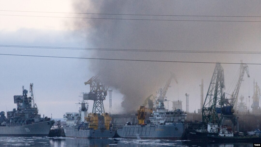 Baza navală din Severodvinsk, nordul Rusiei.
