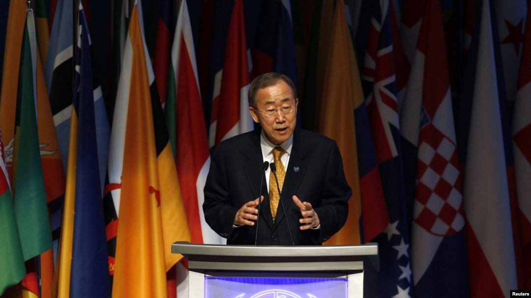 UN Secretary-General Ban Ki-moon addresses the opening session of the 4th UN Conference on the Least Developed Countries in Istanbul on May 9.