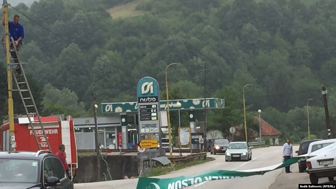 Srebrenica - Posters with Eid greetings removed from the streets of Srebrenica, Srebrenica, 19Jul2021