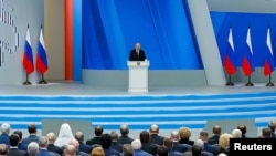 Ruski predsednik Vladimir Putin drži govor o stanju nacije, 29. februar 2024.