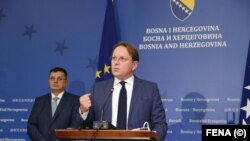 EU Enlargement Commissioner Oliver Varhelyi recently voiced optimism that Bosnia-Herzegovina will be granted candidate status to the bloc if it meets the conditions laid out by Brussels. (file photo)