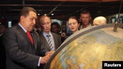 Venezuelan President Hugo Chavez met with Russian leader Vladimir Putin in Venezuela in April, 2010.