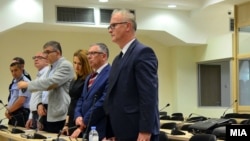 Адвокатот Димитар Дангов на изрекувањето на пресудата за „Тенк“
