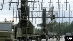 Russian radar systems on display outside Moscow