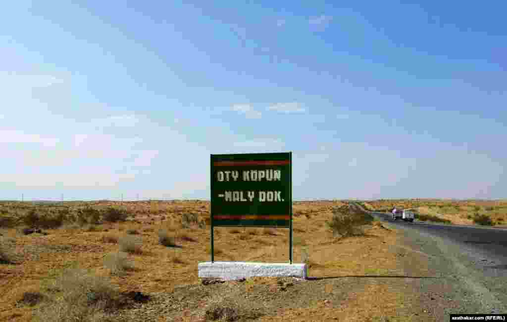 Serhetabat-Mary ýolunyň ugrundaky şygar