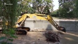 Салгир на ремонте: как проходит реконструкция набережной в Симферополе (видео)