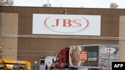 Адзін зь мясакамбінатаў JBS у ЗША