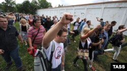 Прыхільнікі Навальнага ў Кіраве