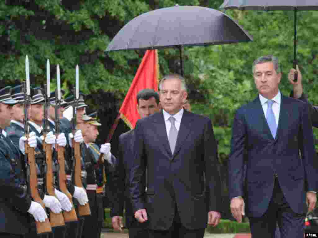 Ivo Sanader i Milo Đukanović u Podgorici, 22.06.2009. Foto: Savo Prelević 