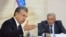 Prezident Shavkat Mirziyoyev va Jizzax hokimi o‘rinbosari Akram Rahmonqulov - kollaj