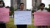 Journalists protest against the seizure of a Pakistani journalist in Islamabad in July.