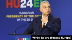 Kryeministri hungarez, Viktor Orban, pas samitit joformal të BE-së në Budapest. 