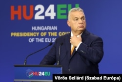 Прем'єр-міністр Угорщини Віктор Орбан у Будапешті, 8 листопада 2024 року