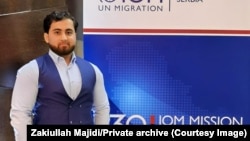 Zakiullah Majidi na konferenciji Međunarodne organizacije za migracije za koju je radio kao prevodilac, Beograd, 2023.