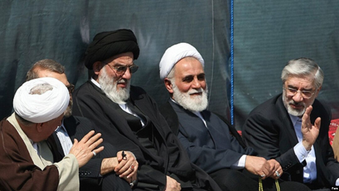 حضور میرحسین موسوی و اکبر هاشمی رفسنجانی در بیستمین مراسم سالگرد آیت‌الله خمینی در خرداد ۸۸