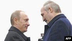 Уладзімер Пуцін і Аляксандар Лукашэнка