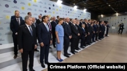 Учасники першого саміту «Кримської платформи». Київ, 23 серпня 2021 року