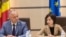 Igor Dodon și Maia Sandu, pe când aceasta era prim-ministru