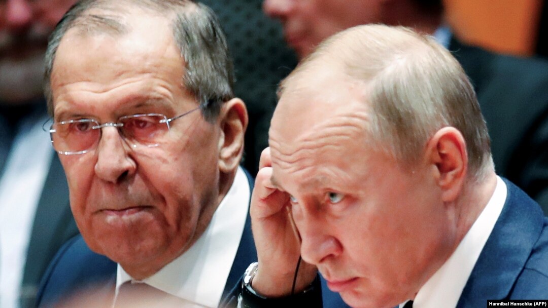 Сяргей Лаўроў і Ўладзімір Пуцін