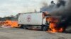 Red Cross employees had been bringing fuel briquettes to residents of the war-torn Donetsk region when the attack occurred. 