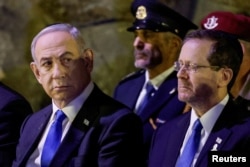 Kryeministri izraelit, Benjamin Netanyahu, dhe presidenti Isaac Herzog.