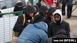 Migranti u prihvatnom centru u Bosni i Hercegovini, oktobar 2021. 