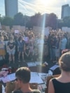 Around 4,000 people gathered in front of Romania’s government headquarters in Bucharest on June 3, days after a murder that shocked the Balkan country.