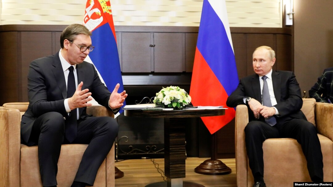Sastanak predsednika Srbije Aleksandra Vučića sa predsednikom Rusije Vladimirom Putinom
