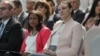 Vršilateljka dužnosti ministarke ekonomije, Artane Rizvanoli (desno) i otpravnica poslova u ambasadi SAD u Prištini, Anu Pratipati (Prattipati), na konferenciji u Prištini, jun 2026. godine.