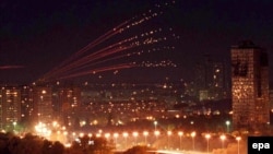 Beograd tokom NATO bombardovanja, 30 april 1999.