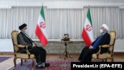 دیدار ابراهیم رئیسی و حسن روحانی پس از انتخابات ریاست جمهوری