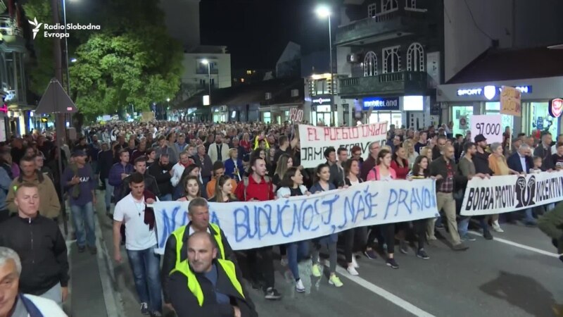 Protesti u Podgorici: Najavljen 'novi pritisak na vlast'