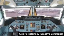 Кабина самолета Ту-214