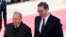SERBIA -- Serbian President Aleksandar Vucic, right, and Russian President Vladimir Putin attend an official welcome ceremony prior to their talks in Belgrade, January 17, 2019