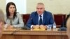 Веселин Марешки по време на срещата с ГЕРБ.