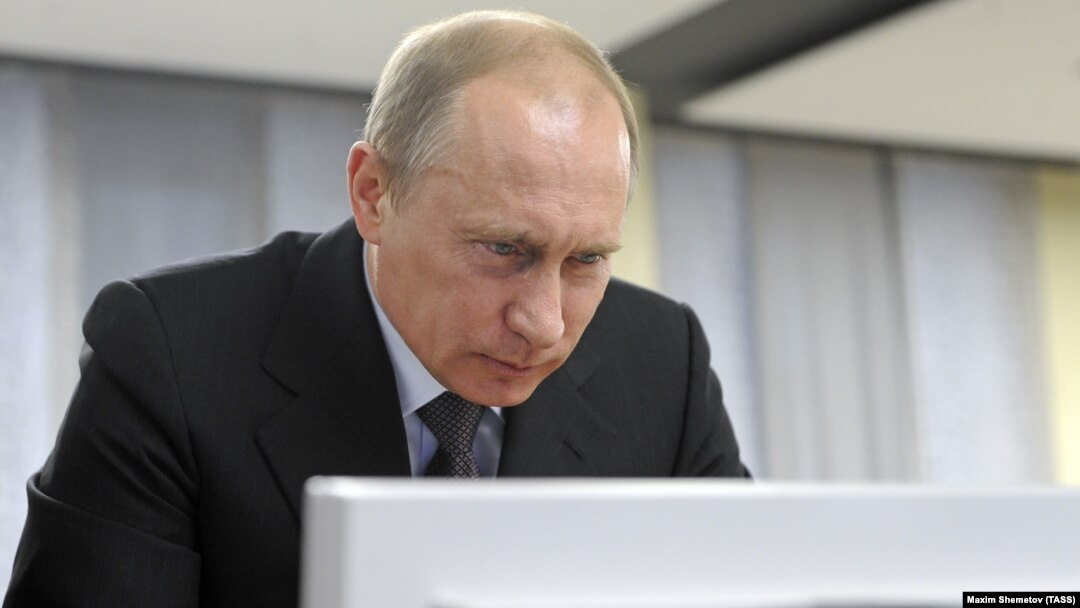 Russian President Vladimir Putin has gradually cracked down on web freedoms in Russia over the past decade. (file photo)