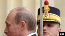 Preşedintele Vladimir Putin la summitul NATO, Bucureşti, 2008