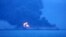 The Sanchi tanker ablaze in the East China Sea on January 7
