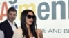 Armenia -- US television personality Kim Kardashian walks shortly after her arrival in Yerevan, April 8, 2015