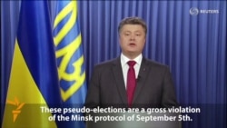 Poroshenko Slams Separatist Vote